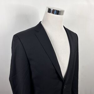 Luciano Bardelli 40L Sport Coat Wool Cashmere Black Two Button Double Vented